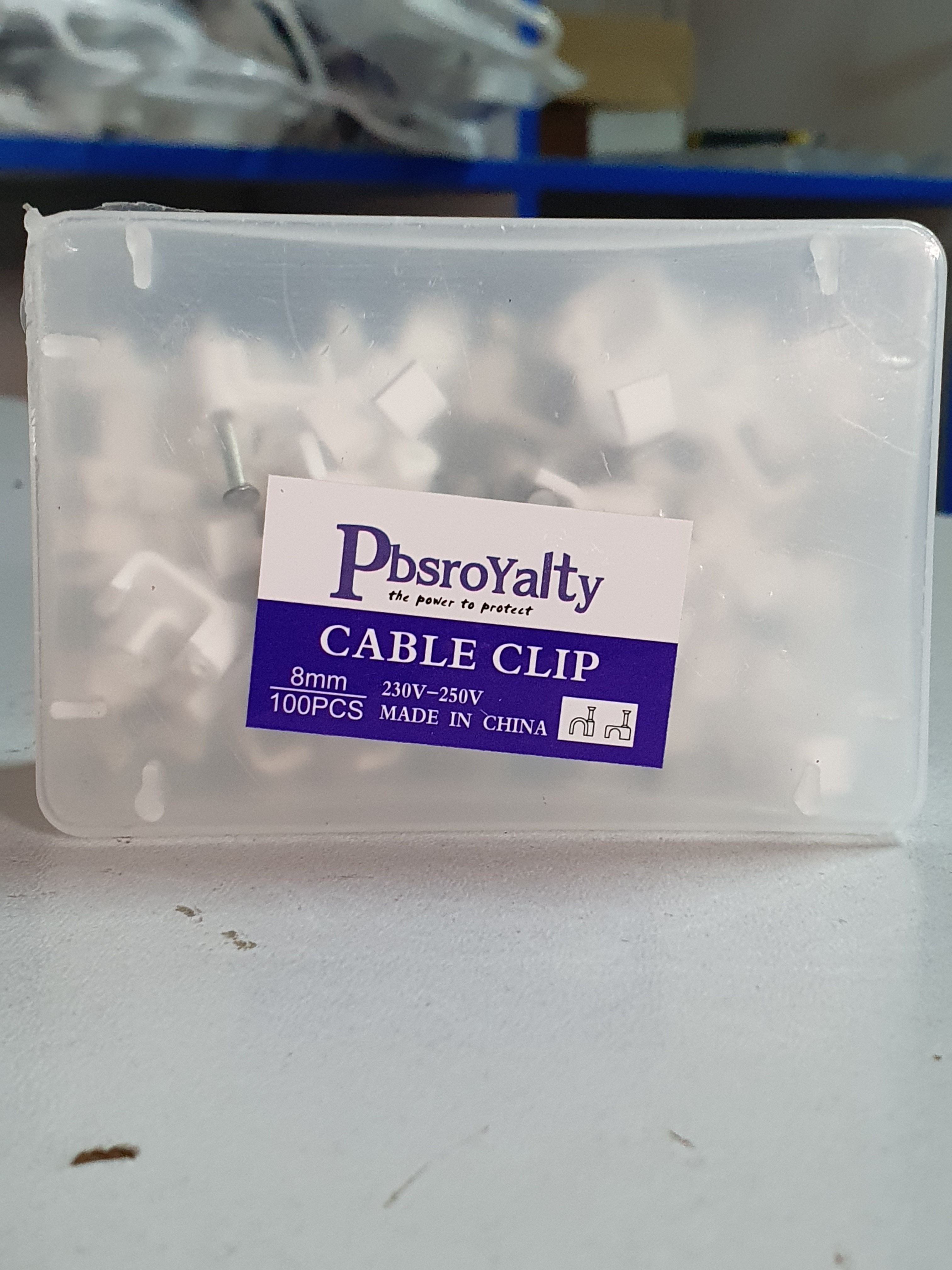 100pcs 8mm Cable Clips