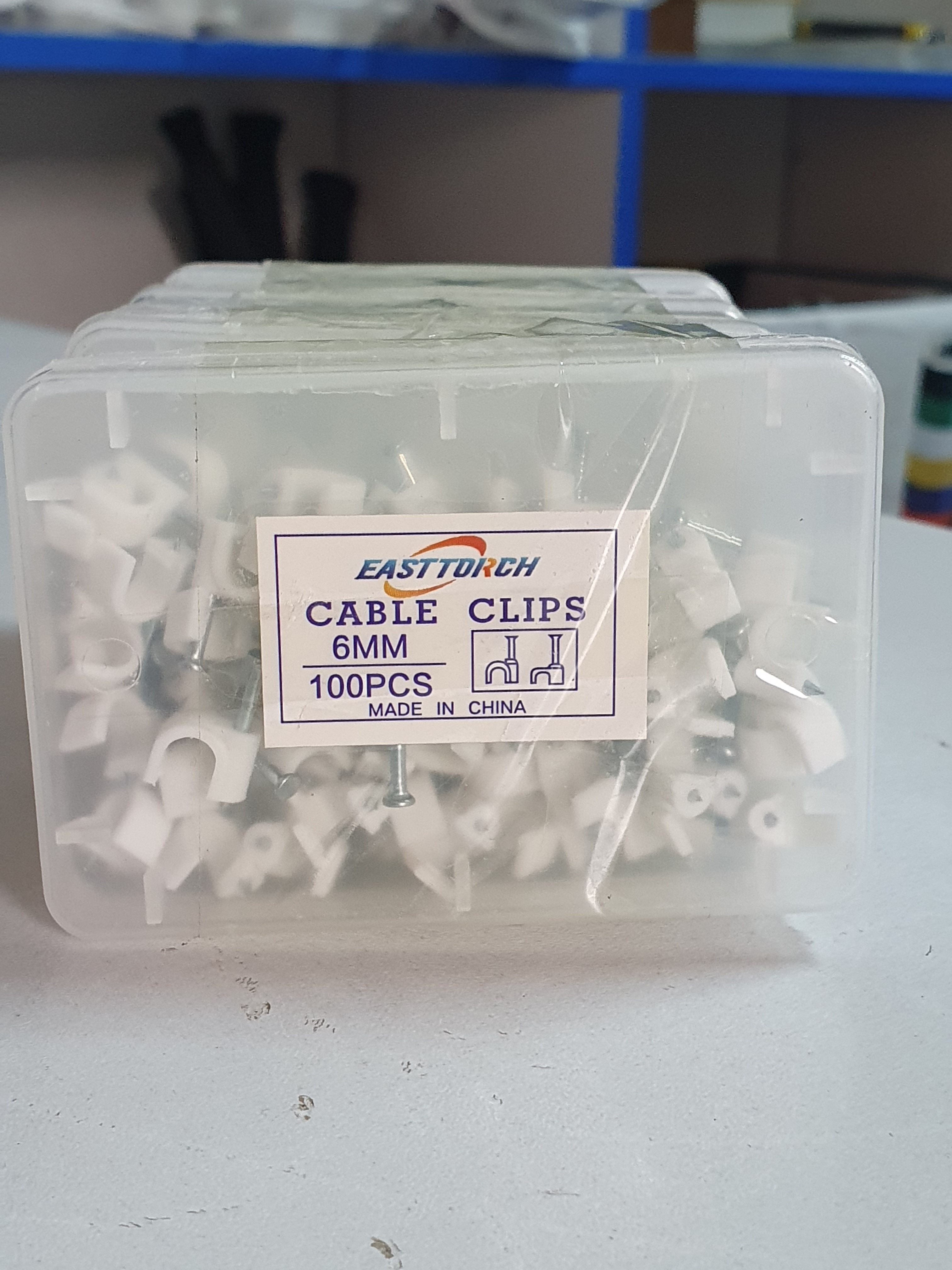 100pcs 6mm Cable Clips