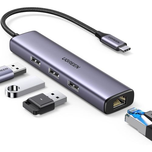 UGREEN CM475 USB 3.0-to 3*USB HUB + Gigabit Converter