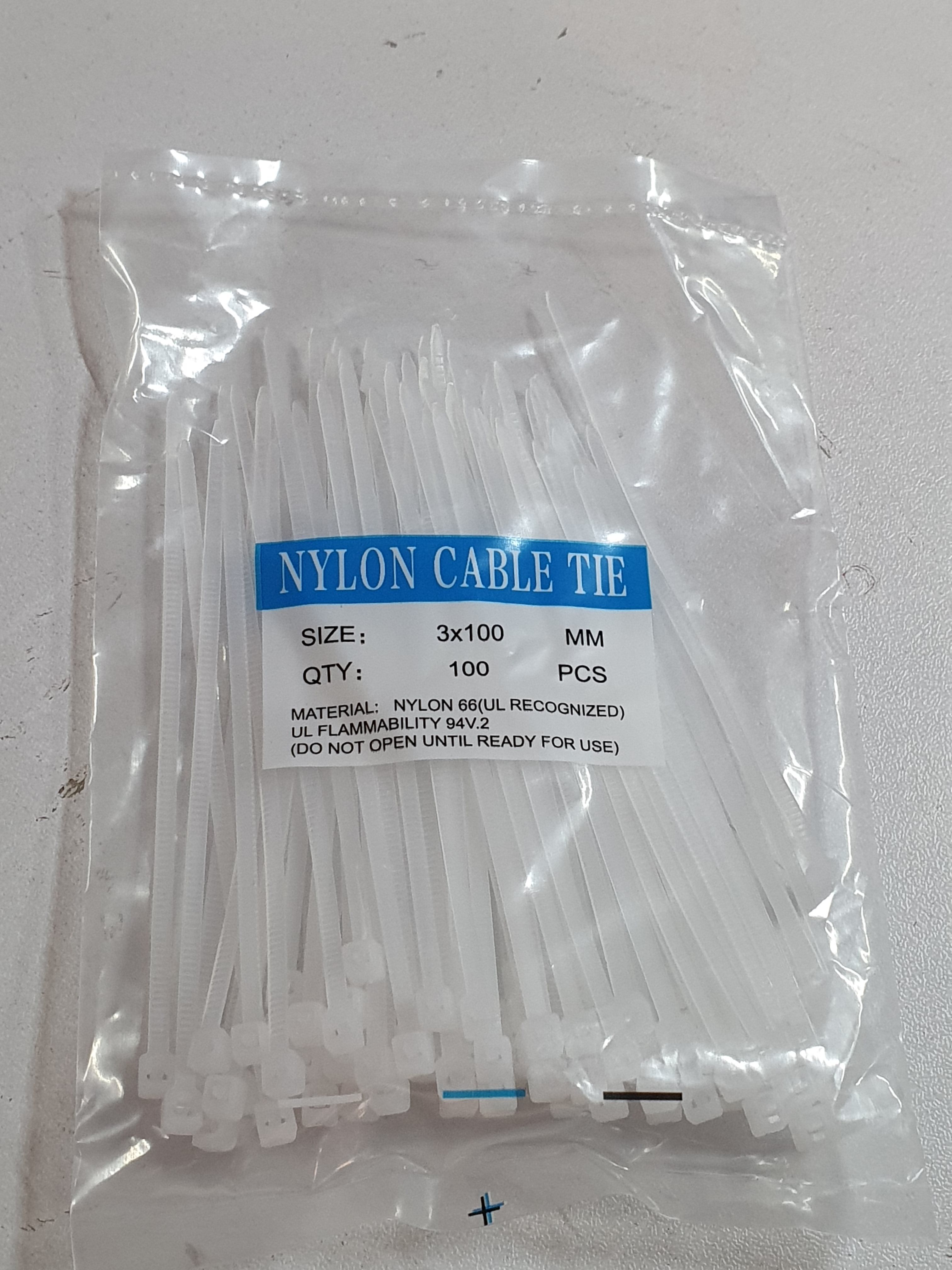 100pcs 3×100mm Cable Ties