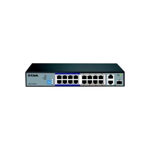 D-Link DES-F1016P-E 16-Port PoE+ Surveillance Switch (250m)