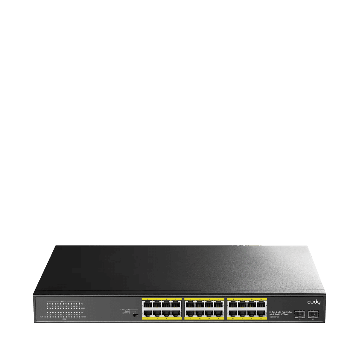 CUDY GS1028PS2 — CUDY 24-PORT GIGABIT PoE(300watts) + Switch with 2 Gigabit SFP Slot