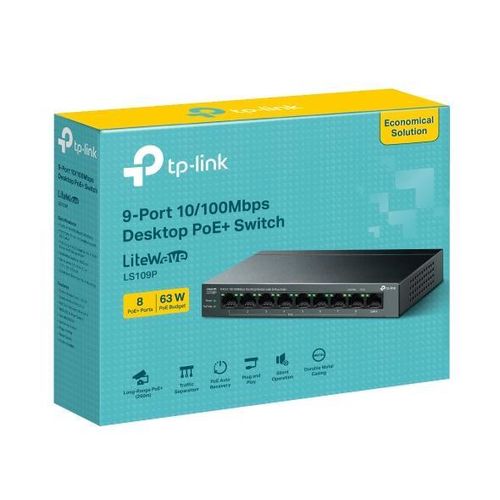 TP-Link LS109P 8-Port PoE Switch