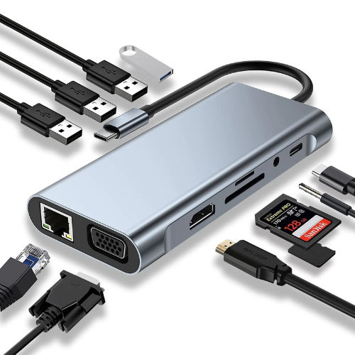 11-in-1 USB-C Hub with 4K HDMI & 100W PD