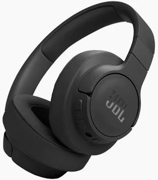 JBL Tune 770NC Adaptive noise cancelling wireless headphones -BLack image