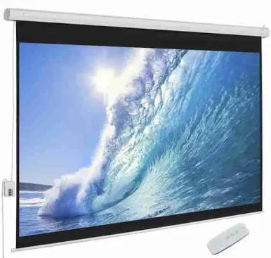 Light Wave LW-EPS-200E Electric Projector Screen – 200 x 200cm Kenya | RF Remote, 25m Range, Wall/Ceiling Mount, Auto Locking image
