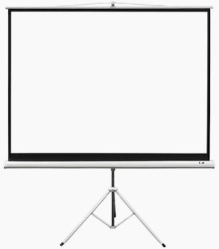 Light Wave TPS 200T Tripod Projector Stand & Screen – 200 x 200cm Kenya | Portable PVC Canvas, 360° Rotation, Anti-Skid Feet image