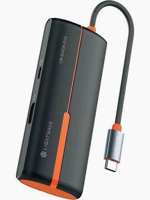 Light Wave 5-in-1 USB-C Docking Station with 4K HDMI image