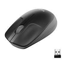 Logitech M190 Full Size Wireless Mouse - Grey image