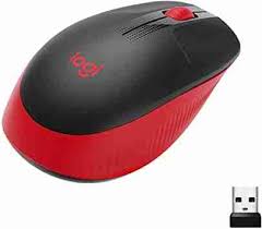 Logitech M190 Full Size Wireless Mouse - Red image
