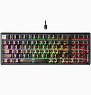 X98 RGB Wireless Gaming Keyboard – Rainbow Backlit, Rechargeable
