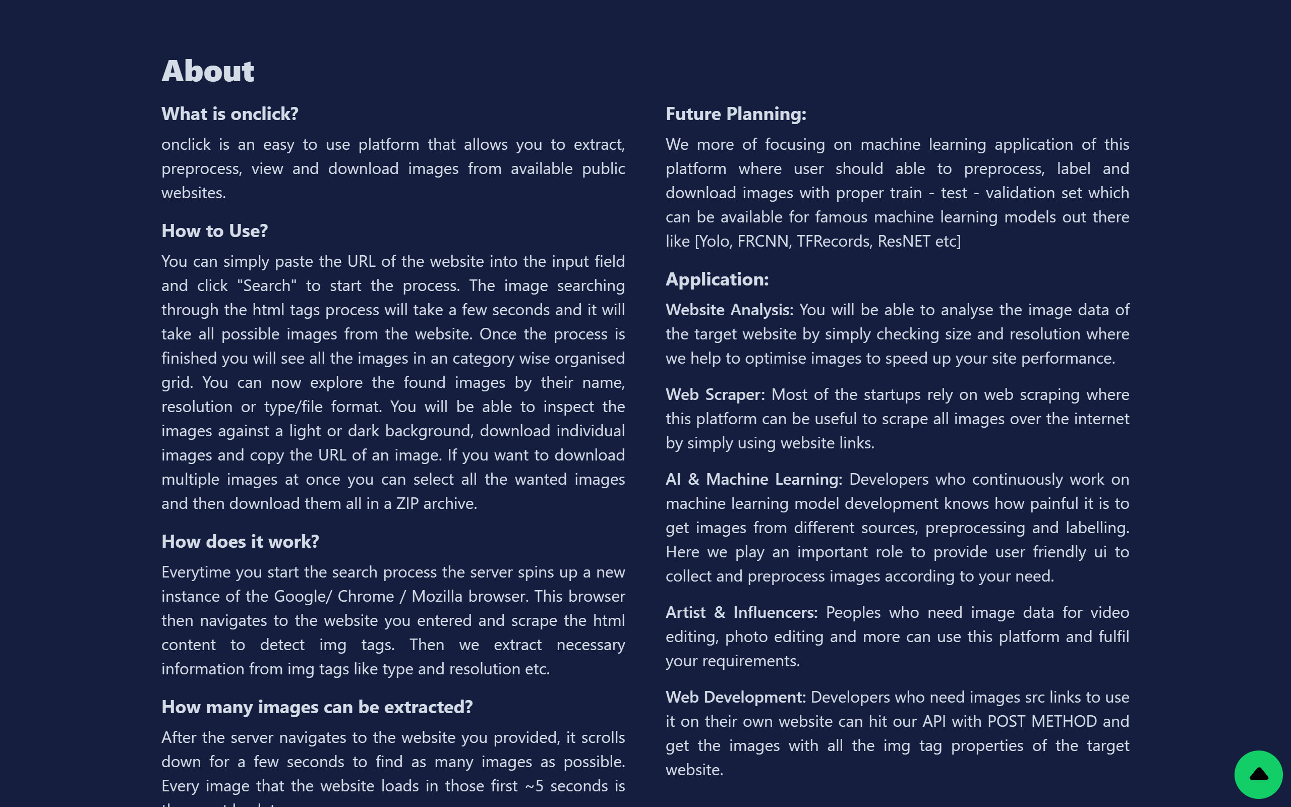 OnClick Image Extractor