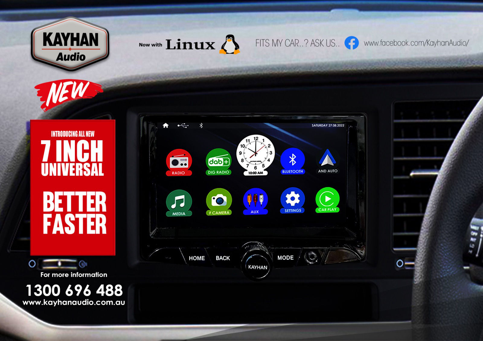 KAYHAN AUDIO Car Headrest Multimedia Player