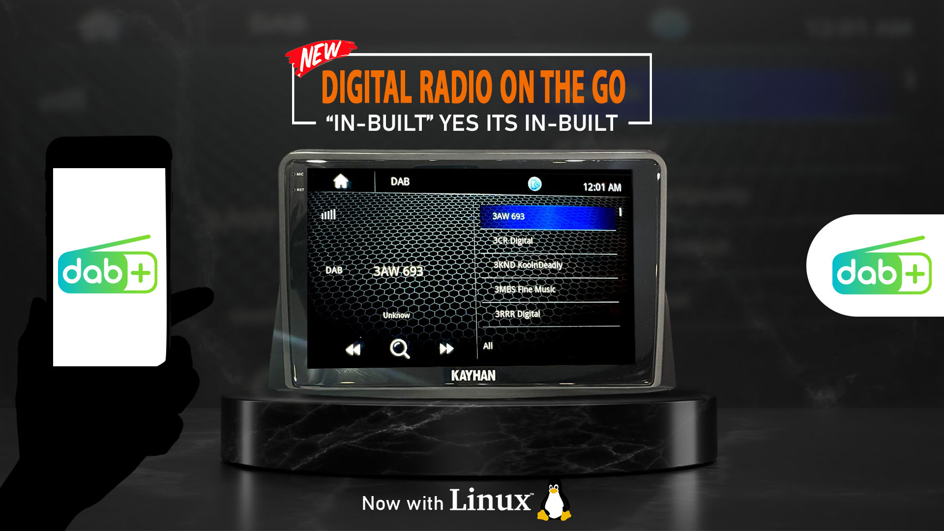 Headunit with Carplay for Ford Falcon FG MK1 Kayhan Audio