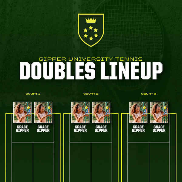 Tennis Lineup Showdown: Gipper University Doubles Domination