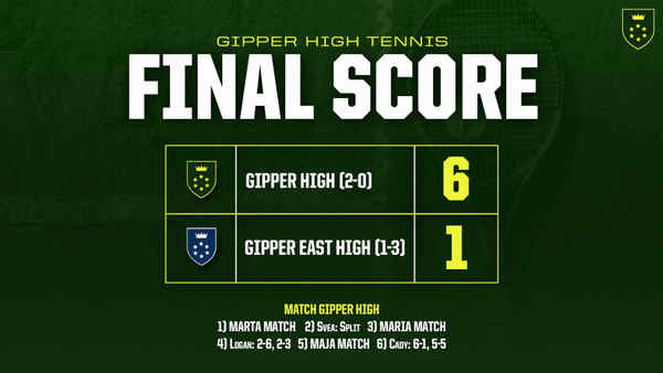 Grass Court Showdown: Gipper High Tennis Standings