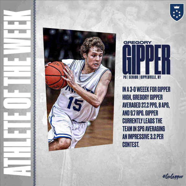 Slam Dunk Success: Gregory Gipper Shines as Athlete of the Week