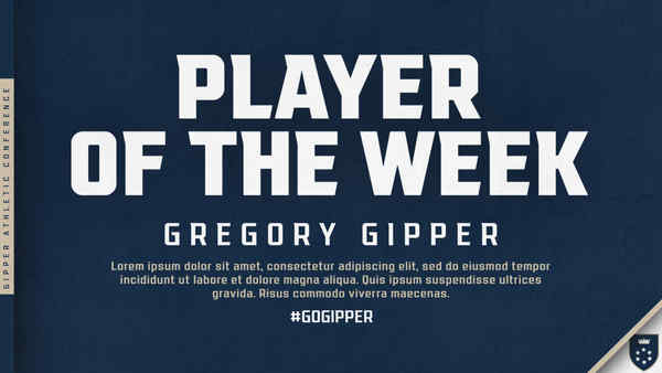 Goal Gipper: Player of the Week Template