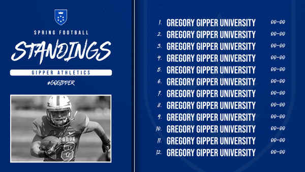 Gipper Gridiron Glory: The Ultimate Football Scoreboard Template