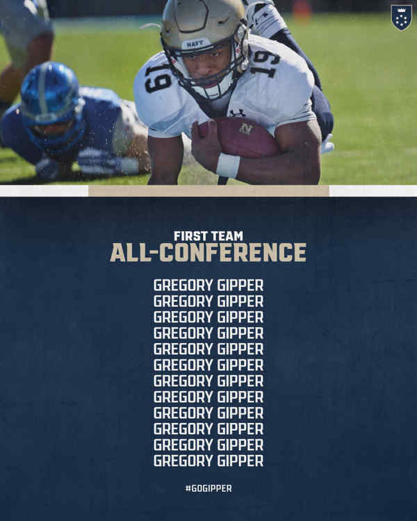 Gipper's Gridiron Glory: First Team All-Conference Football Template