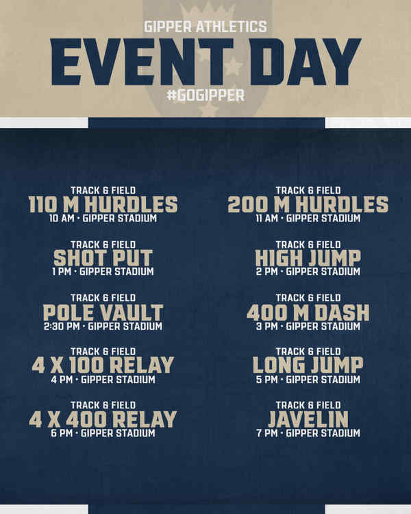 Track & Field Frenzy: Gipper Athletics Event Day