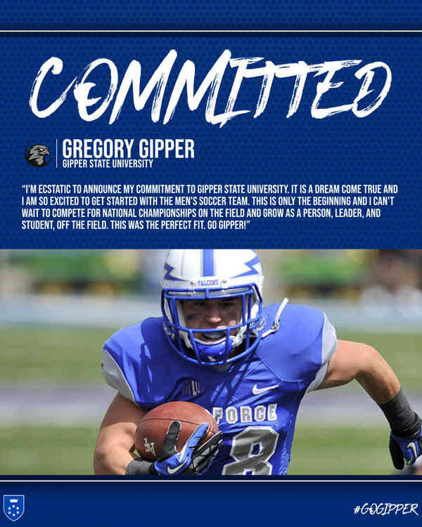 Gridiron Triumph: Gipper State University Football Commitment