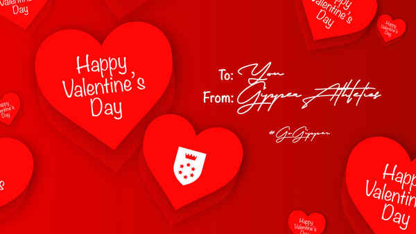 Heartfelt Soccer Love: Valentine's Day Graphic Template