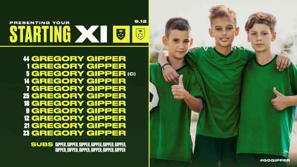 Gipper's Green Dream: Unleashing the Starting XI