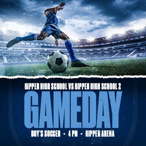 Free & customizeable soccer game day graphic templates Free & customizeable soccer game day graphic templates