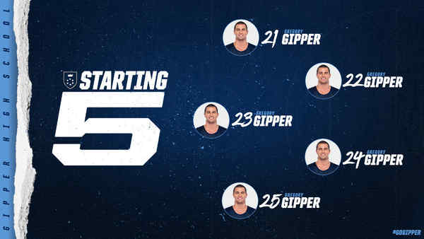 Faces of Gipper Ballers: The Ultimate Basketball Lineup Template