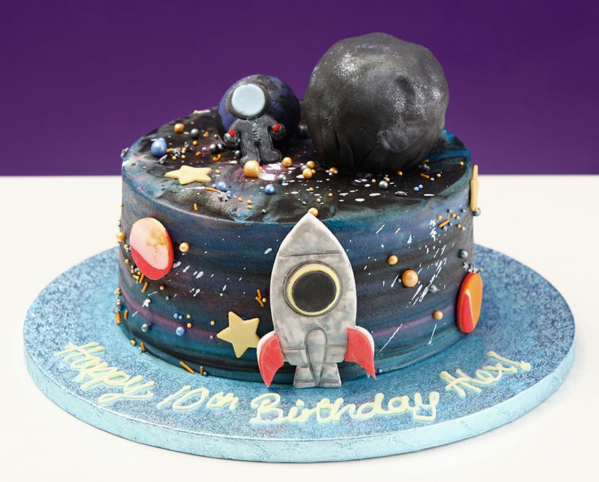 Space Rocket Birthday Cake