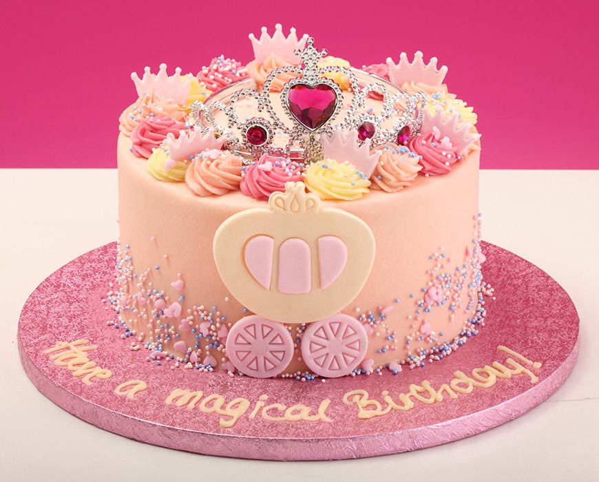 Mini Princess Crown Cake SG/Small cakes same day delivery - River Ash Bakery