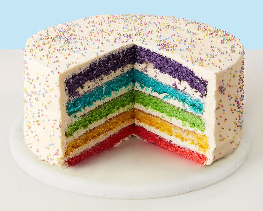 Rainbow birthday cake - Hello! Hooray!