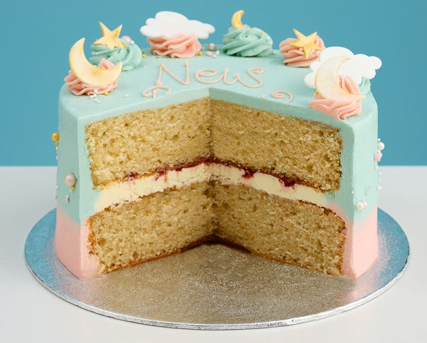 Baby Shower Cake - Victoria Sponge