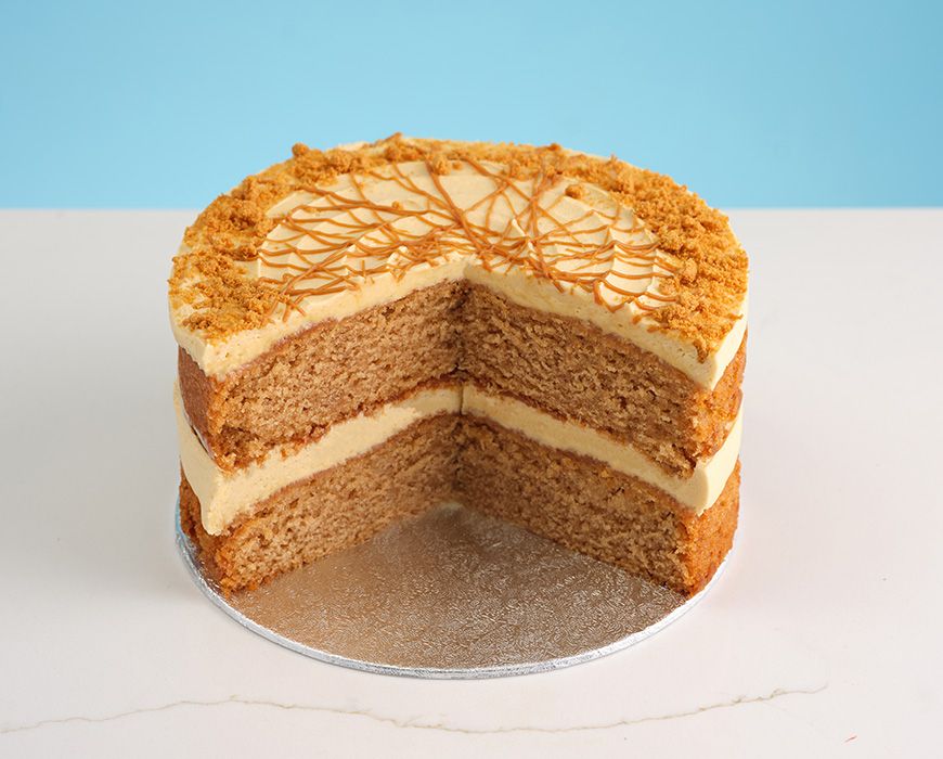 Caramel biscuit cake | Baking Recipes | GoodTo