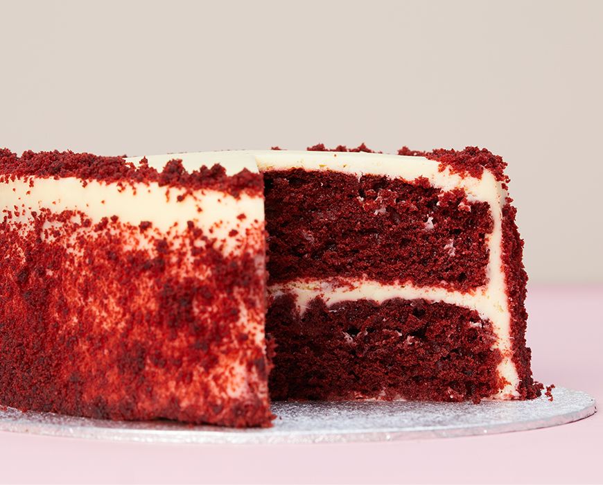 Red Velvet Heart Cake