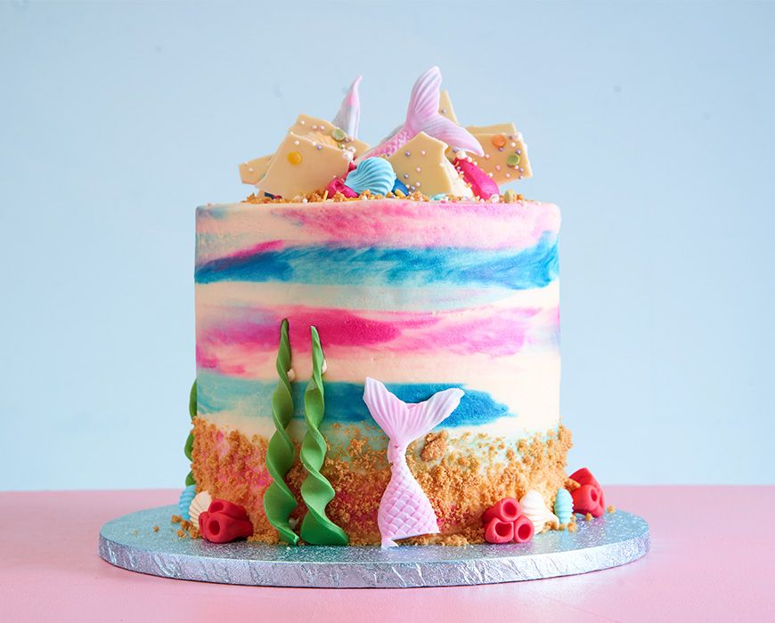 Mermaid tail Cake Singapore / custom mermaid Birthday Cake SG - River Ash  Bakery