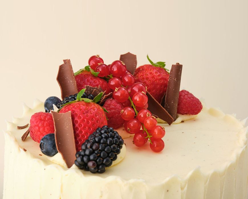 2-Tier Fresh Fruit Cake