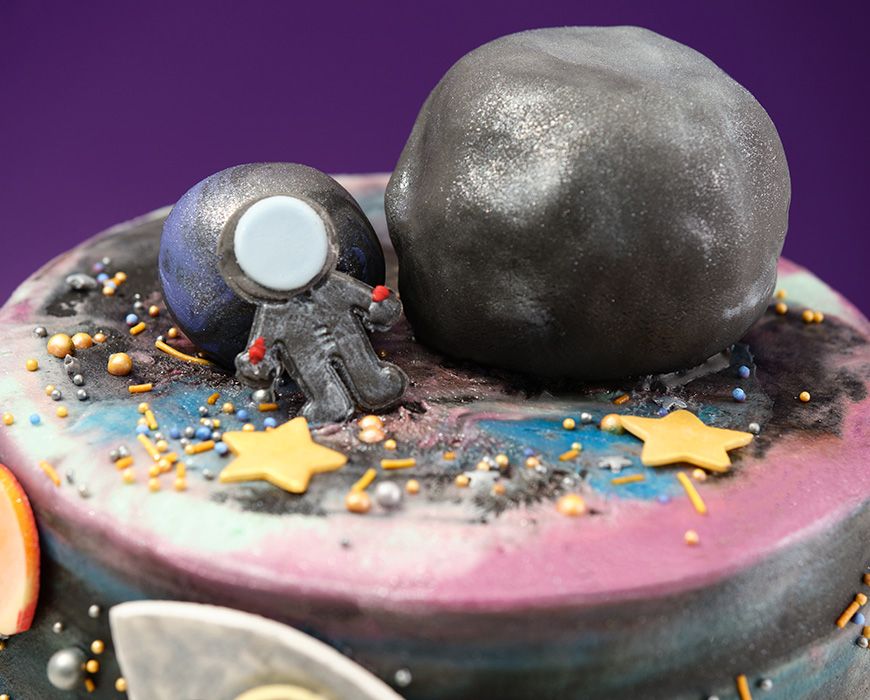 Outer Space Cake Topper, Centerpiece Moon and Planets, Galaxy Birthday –  Digitally Printables