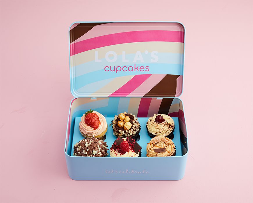 Empty Cupcake Gift Tin