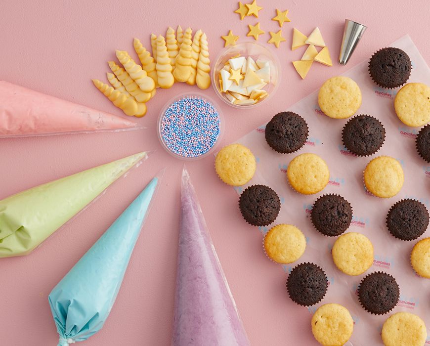 24 Tiny Unicorn Cupcake Decorating Kit Create Your Perfect Unicorn