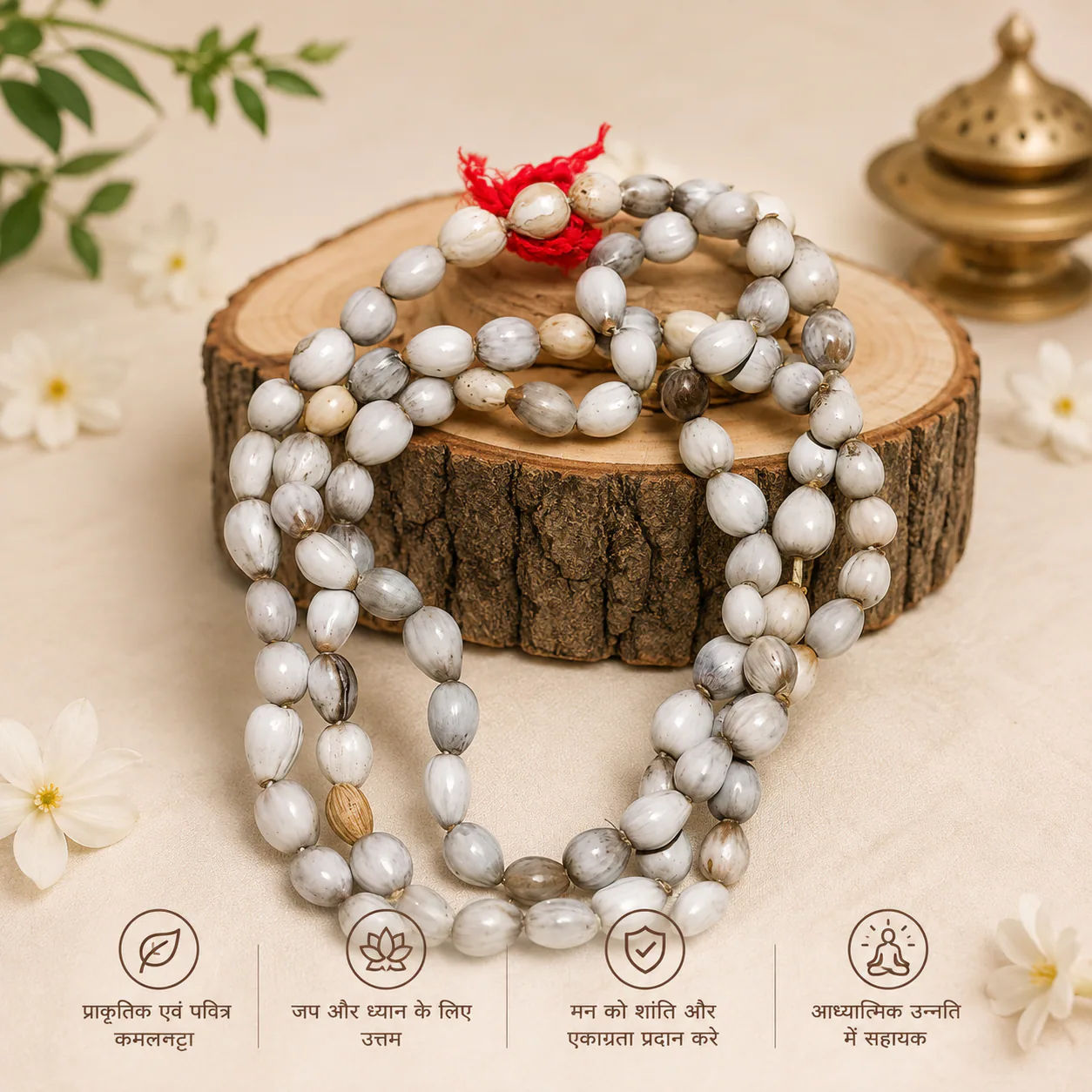 Original Vaijanti Mala 108+1 Beads for Jaap & Wearing