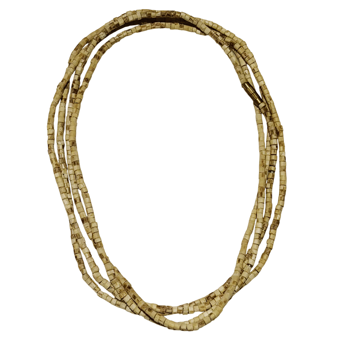 Tulsi Kanthi Mala (3 Round) – Original Handmade Wooden Beads Necklace
