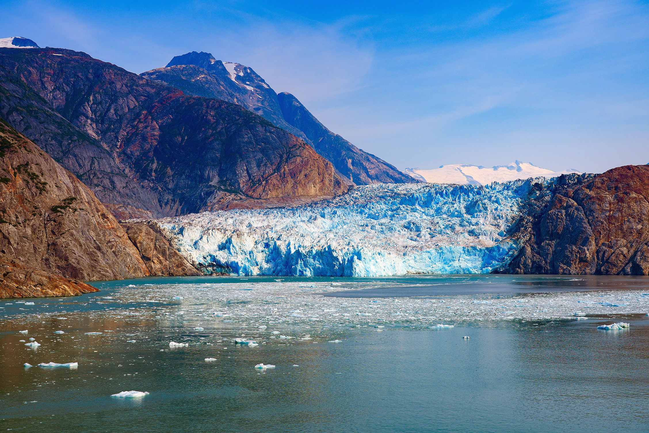 South Sawyer Glacier at the end of Tracy Arm Fjord in Alaska