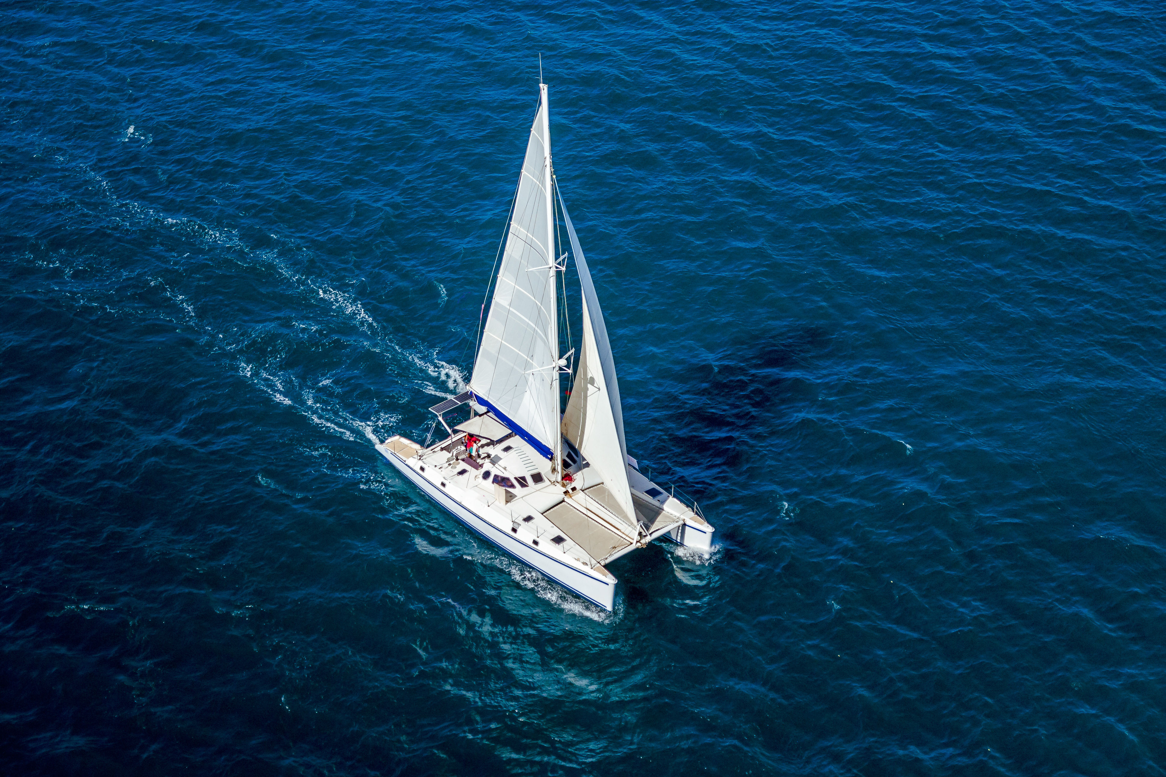 Catamaran sailing