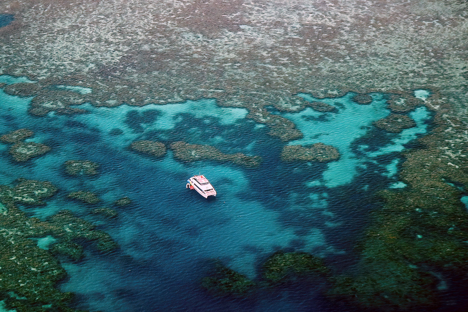 Catamaran in the Great Barrier Reef