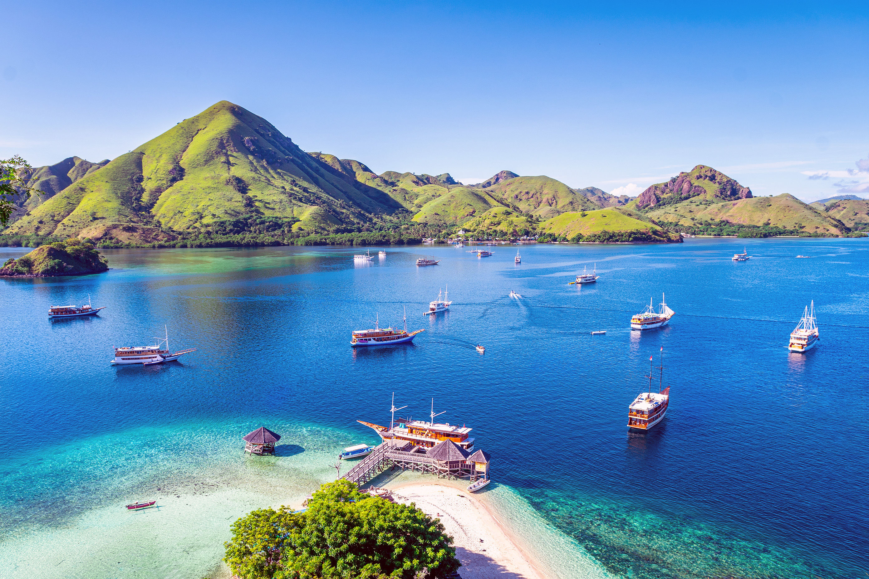 Boats in Komodo National Park