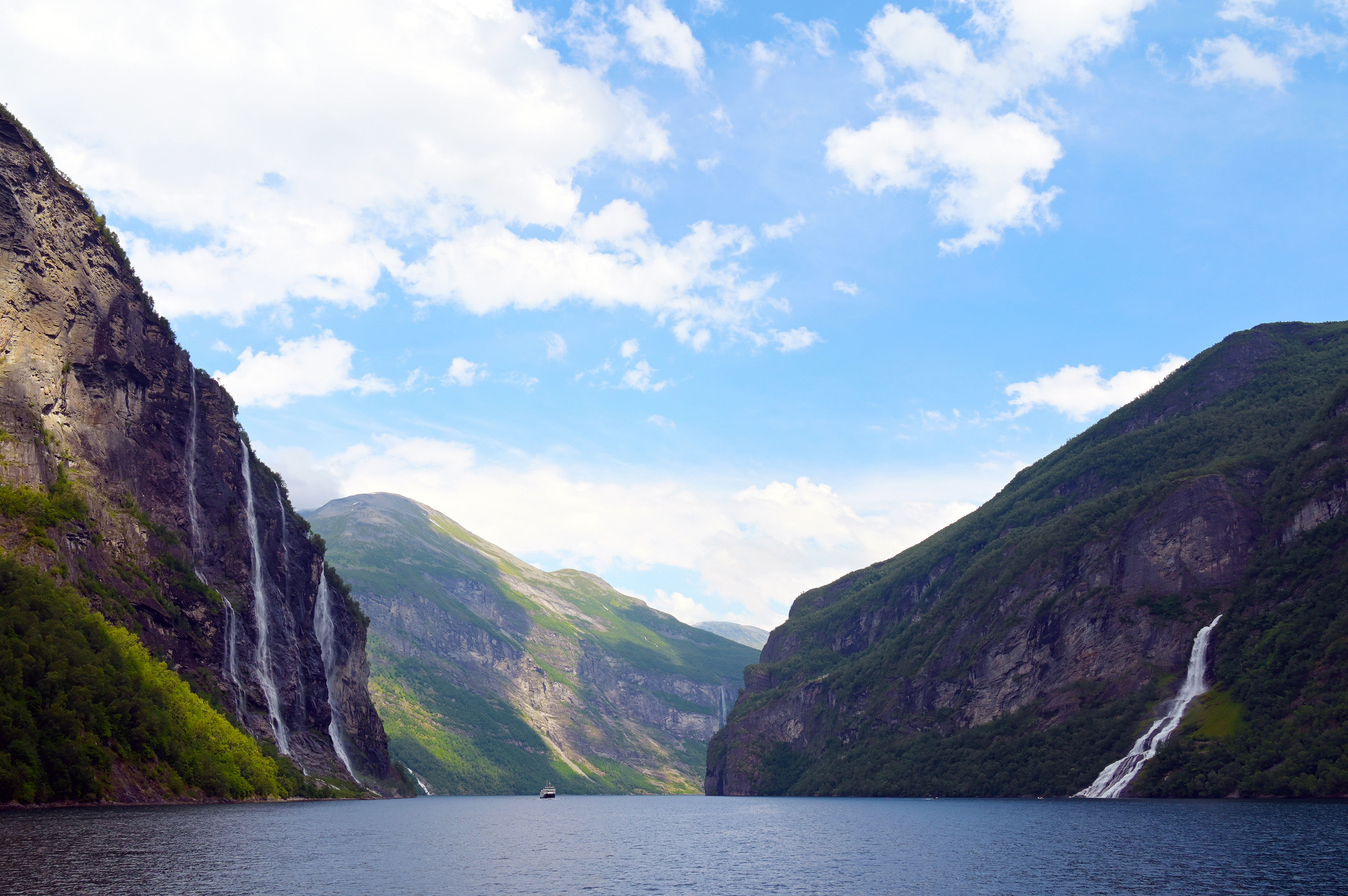 Geirangerfjord, Freier Waterfall, Seven Sisters