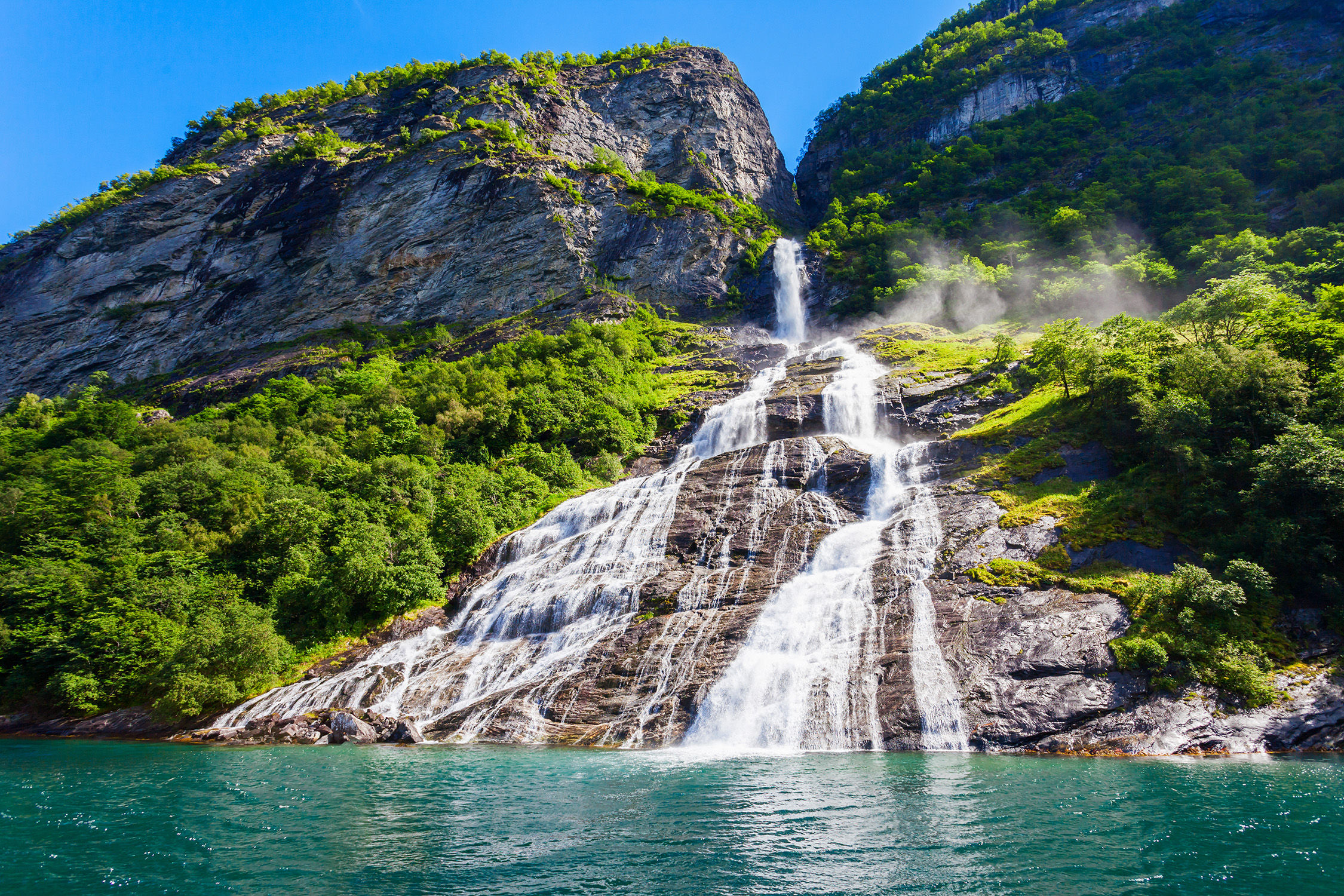 Seven Sisters waterfall in Geirangerfjord, Norway