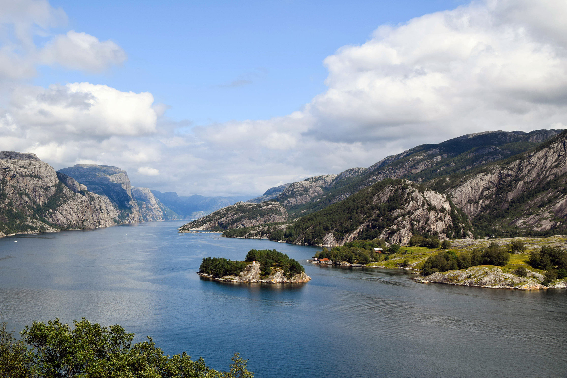 A small island in a fjord, Norway